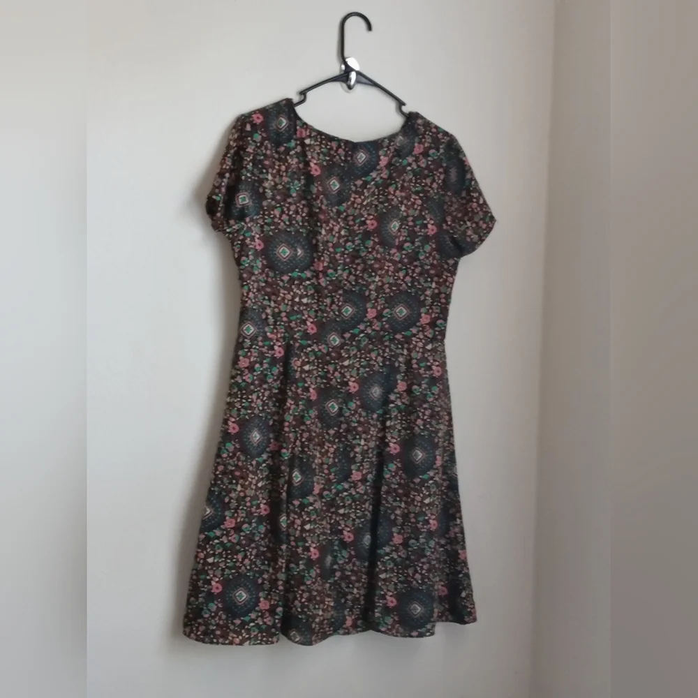 J. Crew Dress Women 10 Multicolor Floral Midi Paisley Church Versatile Academia